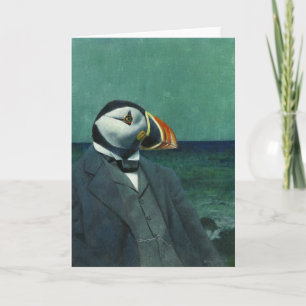 Remerciements Carte de voeux Puffin Gentleman