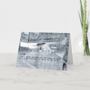 Remerciements Carte de voeux RAIN DANCE
