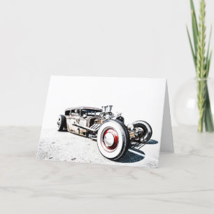 Remerciements Carte de voeux Rat Rod