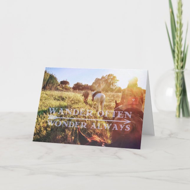Remerciements Carte de voeux ROME WANDERING (Devant)