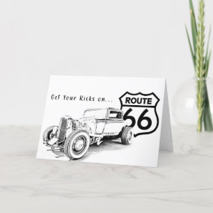 Remerciements Carte de voeux Route 66