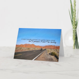Remerciements Carte de voeux ROUTIÈRE VOYAGE