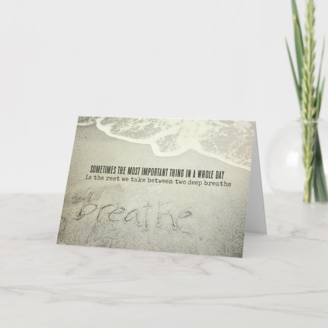 Remerciements Carte de voeux SANDSCRIPT (Devant)