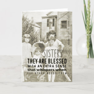 Remerciements Carte de voeux SISTERLY LOVE
