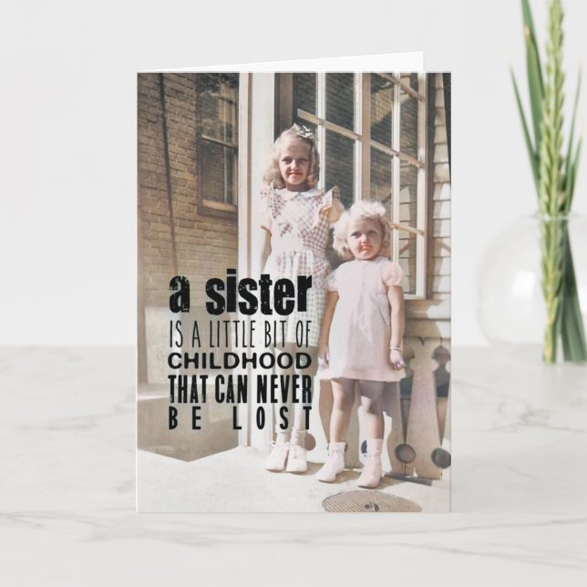 Remerciements Carte de voeux SISTERS (Devant)