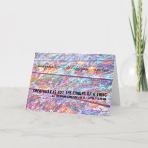Remerciements Carte de voeux SPLATTER