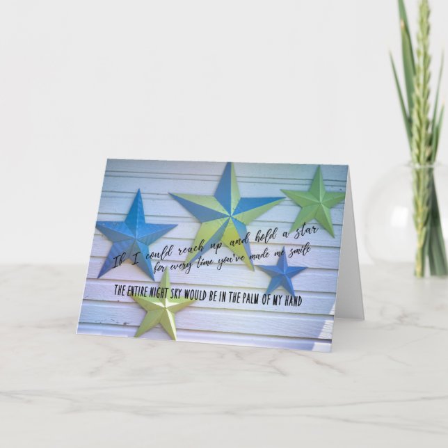 Remerciements Carte de voeux STARS (Devant)