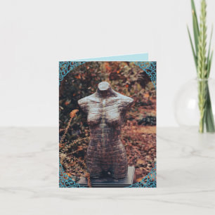 Remerciements Carte de voeux Statue de la féminité