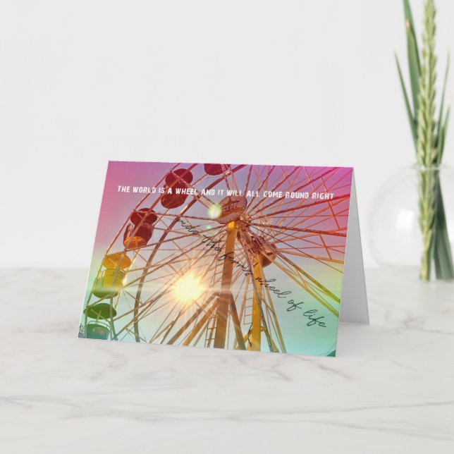 Remerciements Carte de voeux SUN-CASTER (Devant)