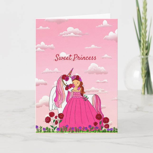 Remerciements Carte de voeux Sweet Princess (Devant)