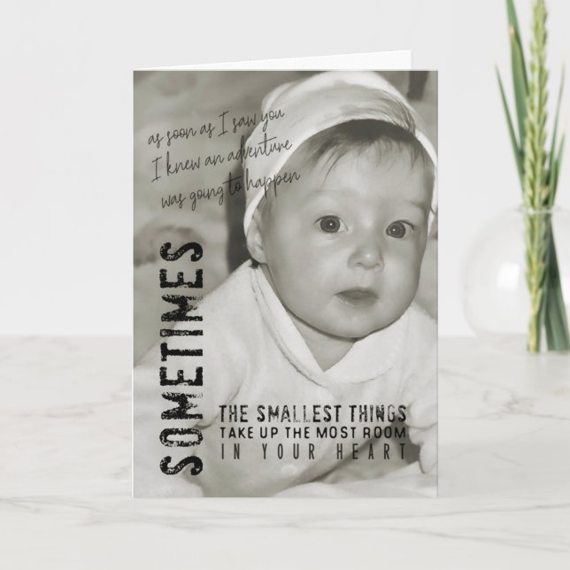 Remerciements Carte de voeux TINY JOY (Devant)