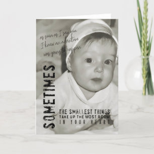 Remerciements Carte de voeux TINY JOY