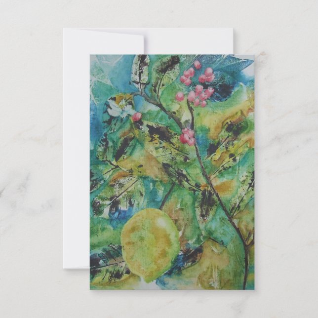 Remerciements 🍋 Carte de voeux toutes les occasions 🍋 (Devant)