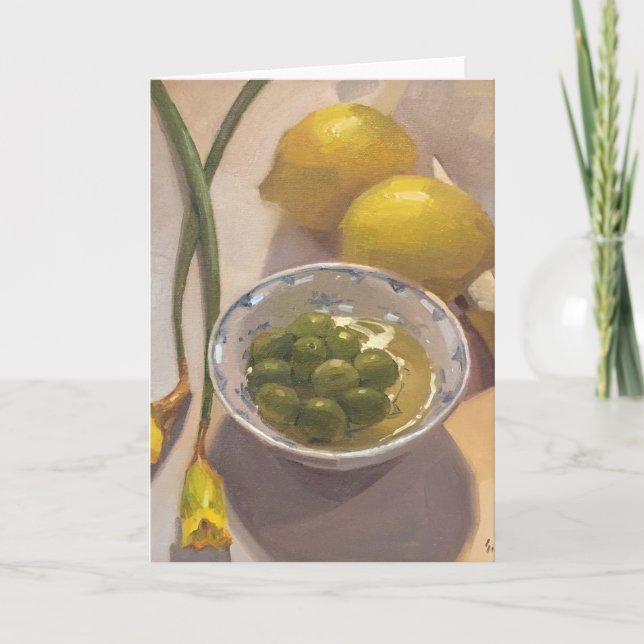 Remerciements Carte de voeux vierge, art original par Sarah (Devant)