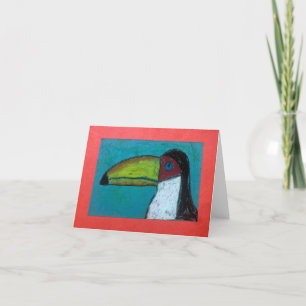Remerciements Carte de voeux vierge pour toute occasion (toucan)