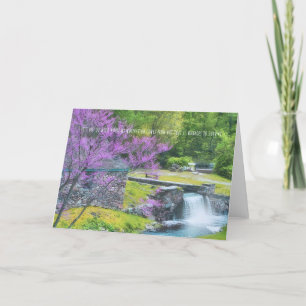 Remerciements Carte de voeux WATERFALL