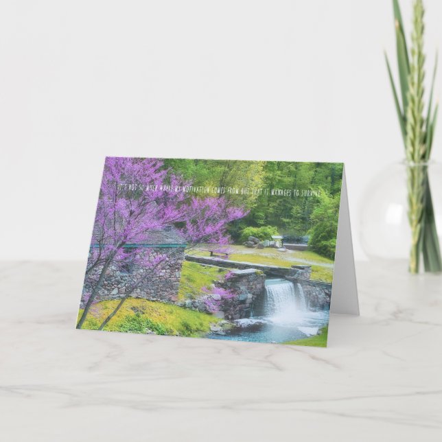 Remerciements Carte de voeux WATERFALL (Devant)