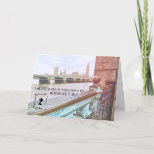 Remerciements Carte de voeux WEST OF THE THAMES