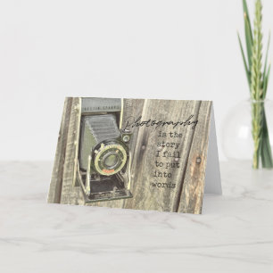 REMERCIEMENTS CARTE DE VOYAGE DE L'APPAREIL PHOTO