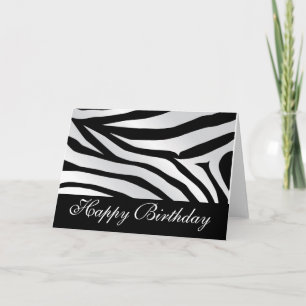 Remerciements Carte de Zebra