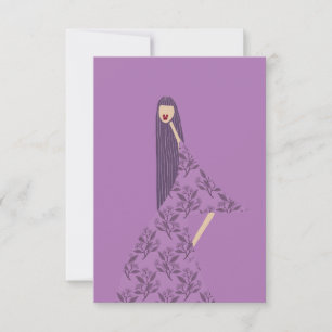 Remerciements Carte d'illustration de mode florale féminine et g