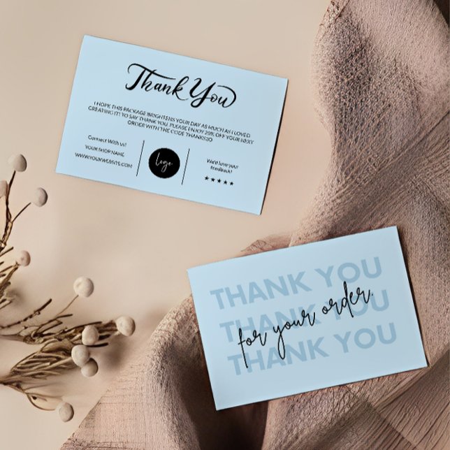 Remerciements Carte d'insertion de package d'entreprise moderne (Créateur téléchargé)