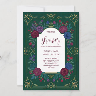 Remerciements Carte d'invitation élégante pour une fête de maria