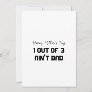 Remerciements Carte drôle de la fête des mères pour 3 enfants