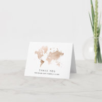 Carte du monde | Élégant Mariage de thème de voyag