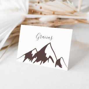 Remerciements Carte Gracias Mariage de Clear Mountain Country