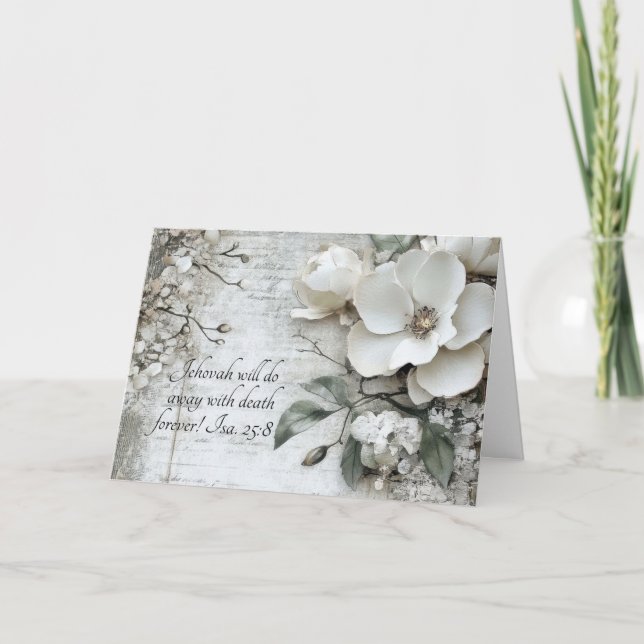 Remerciements Carte JW Sympathy - Mémoire limitée de l'Eternel (Devant)