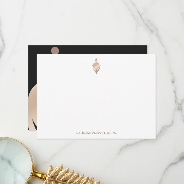 Remerciements Carte Knocker de porte (Devant/Arrière en situation)