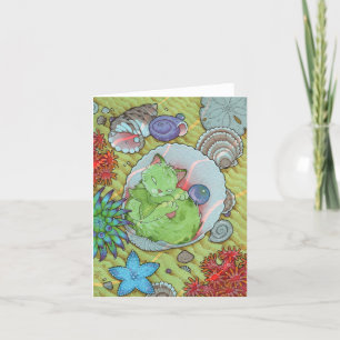 Remerciements Carte mignonne de SOMMEIL de chat d'affirmation