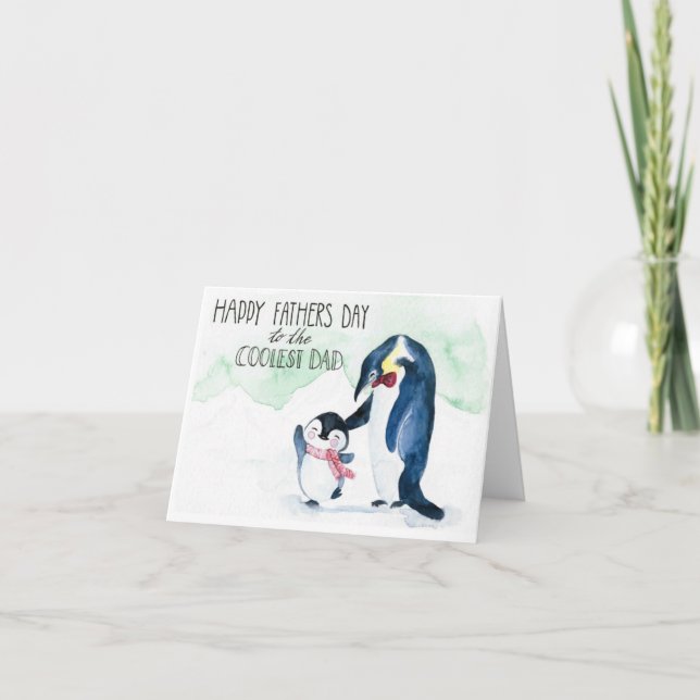 Remerciements Carte peinte à la main de fête des pères (Devant)