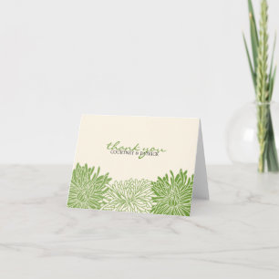 Remerciements Carte personnalisée à la fleur de chrysanthème