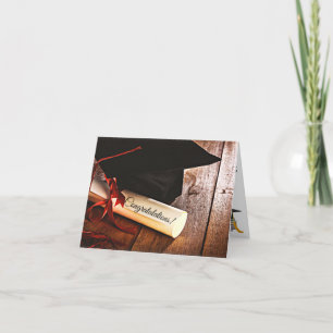 Remerciements Carte personnalisée de diplôme