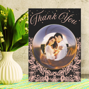 Remerciements Carte photo de couple pour anniversaire de mariage