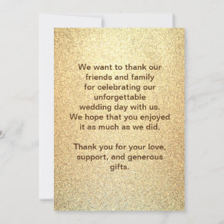 Remerciements Carte photo de remerciement plate