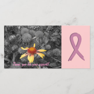Remerciements Carte photo personnalisable de soutien de cancer