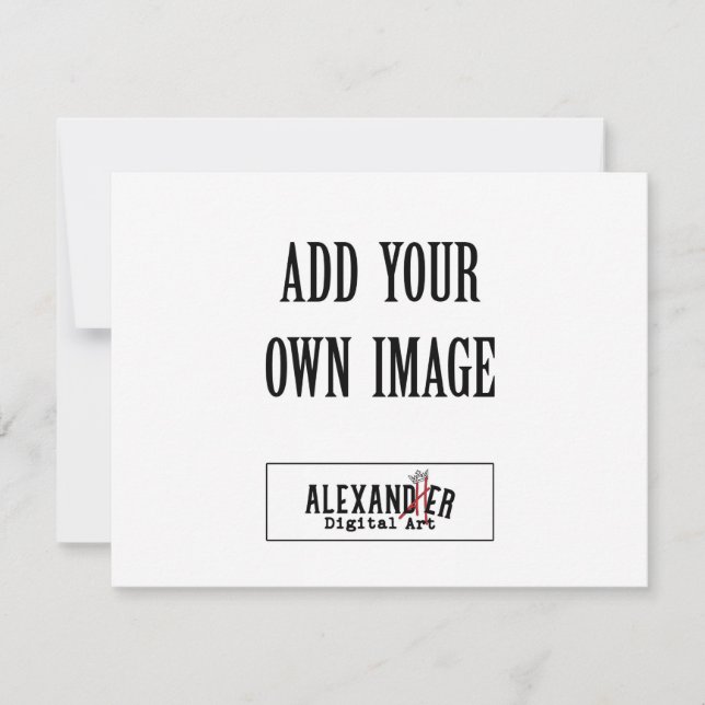 Remerciements Carte plate A2 horizontale de 4,25 x 5,5 po (Devant)