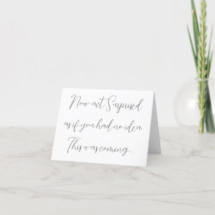 Remerciements Carte pliée de la proposition minimale de la serva