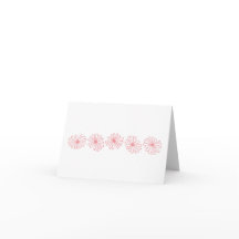 Carte pour notes de marguerite rose Pyrex - blanc