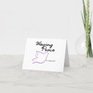 Remerciements Carte pour notes de Peace Dove