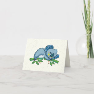 Remerciements Carte pour notes mignon de koala