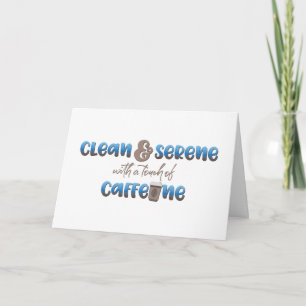 Remerciements Carte Propre & Serein avec une touche de caféine