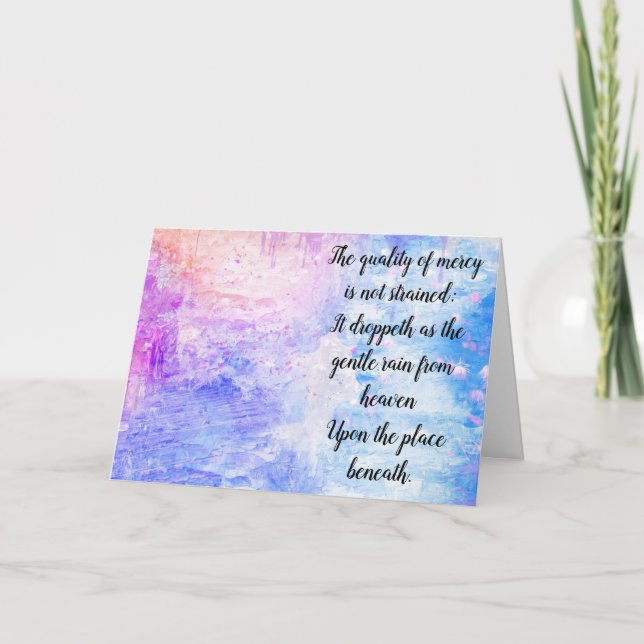 Remerciements Carte "Qualité de grâce" (Devant)