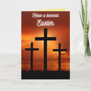 Remerciements Carte religieuse de Pâques