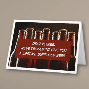 Remerciements Carte repliée pour les amateurs de bière