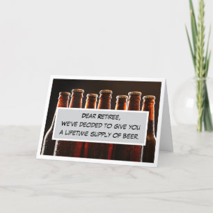 Remerciements Carte repliée pour les amateurs de bière