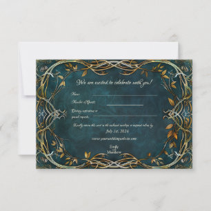 Remerciements Carte RSVP de mariage de la Majesté du milieu de l